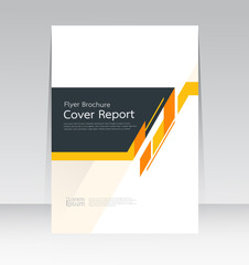 Vector abstract design cover report layout brochure poster template.