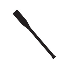 silhouette of boat oar- vector illustration