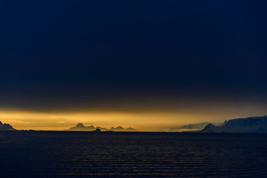 Sunset in Antarctica