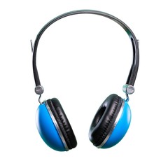 Headphones over isolated white background