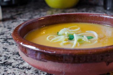 Photograph of a pumpkin puree