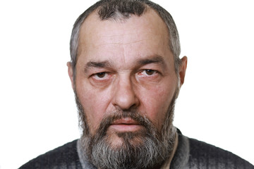 Obraz premium Real man on white