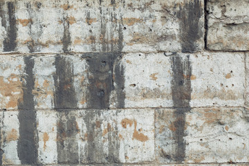 White brick wall for texture or background
