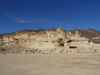 Sandstrand mit Steilklippe