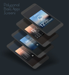 Basic App mobile UI smartphone mockup