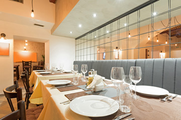 Interior of a restaurant