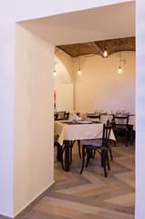 Interior of a restaurant