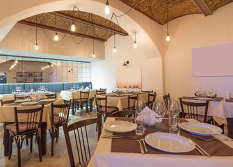 Interior of a restaurant