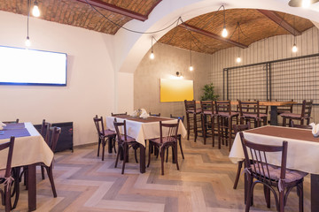 Interior of a restaurant