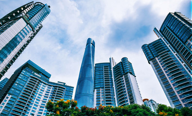 The beauty of the city is in Shanghai, China