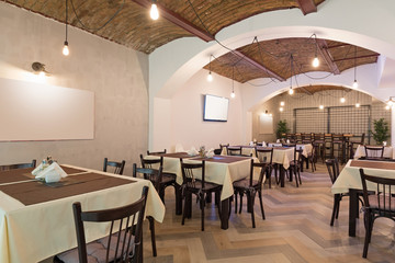 Interior of a restaurant