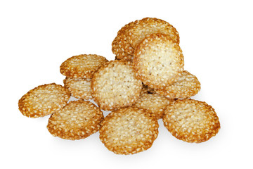 Cookies on a white background