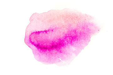 Pink and orange watercolor texture background, hand painted on paper