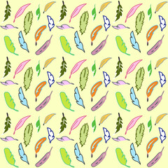 feathers vector pattern2