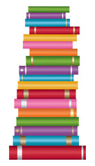 Stack of books vector