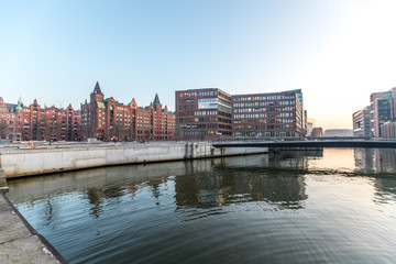 Brücke in der Hamburger Hafencity