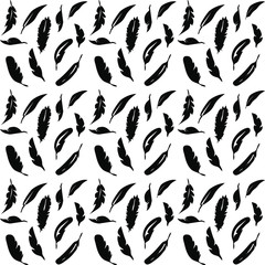feathers vector pattern