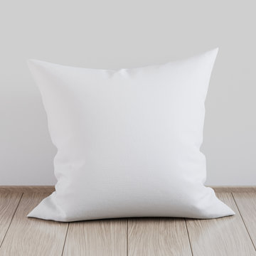 White small pillow mockup stock photo. Image of pillow - 111308296