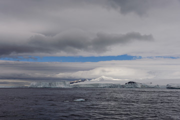 Tabular iceberg in Antarctica