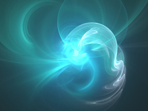 Blue smoky flash abstract background
