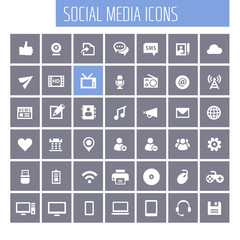 Big Social Media icon set