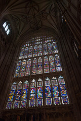 Stained Glass work in Canterbury Cathedral, UK - shrine of Thomas Beckett