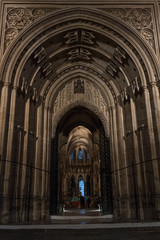 The entrance to Canterbury Cathedral, UK - shrine of Thomas Beckett