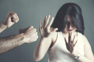 man beat woman