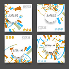 Abstract color brochure