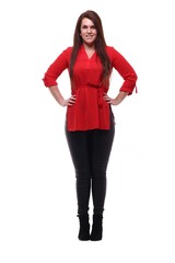 Beautiful young woman full body