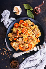 Fried Rice with Vegetables and Meat