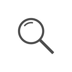 Magnifier icon. Search icon, sign. Vector Illustration on the white background.