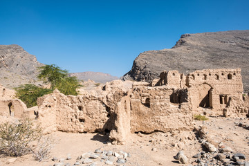 Tanuf, Sultanate of Oman is a village placed almost half-way between the cities Nizwa and Bahla. It is famous for its historical ruins of the old village.