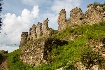 Fototapeta na wymiar The ruins of the castle