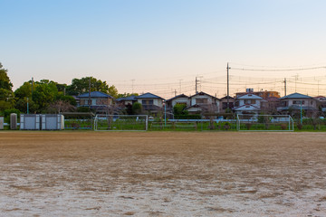 Obraz premium 住宅街の夕方