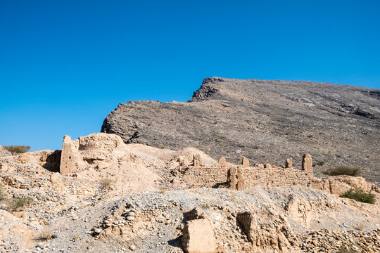 Tanuf, Sultanate of Oman is a village placed almost half-way between the cities Nizwa and Bahla. It is famous for its historical ruins of the old village.