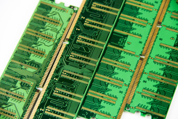 Details from the computer. RAM.