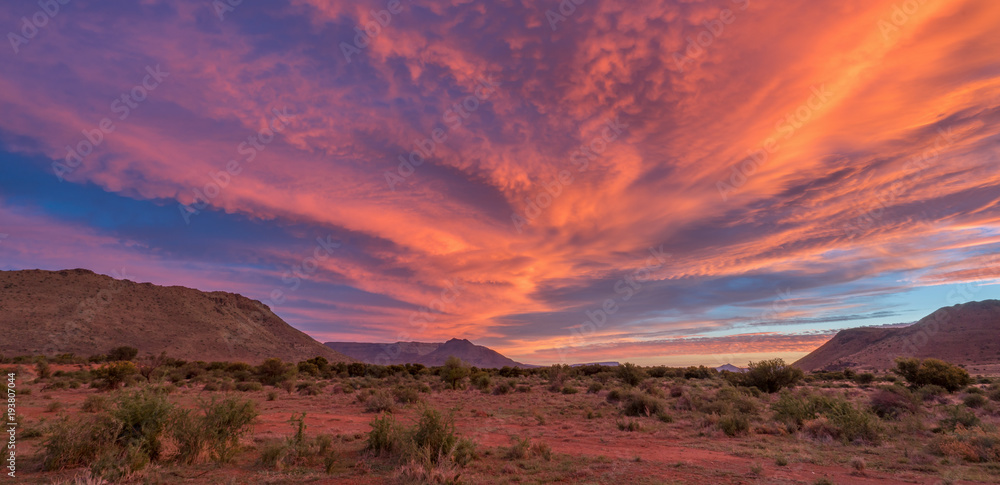 Wall mural karoo sunset