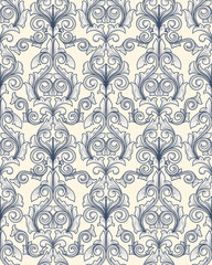 Ornate seamless decorative pattern