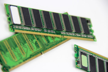 Details from the computer. RAM.