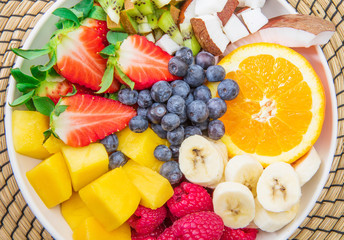 bowl of fruit salad 