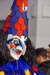 A colourful parade of carnival masks in the city of Basel, Switzerland, revives a centuries old tradition of masked and costumed performances.
