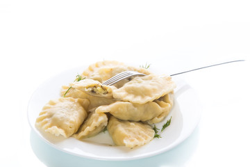 Boiled dumplings stuffed