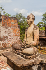 Buddha statue in Vatadage in the ancent city Polonnaruwa, Sri Lanka