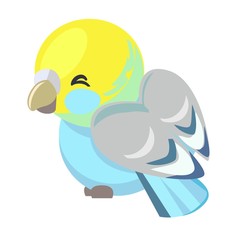 Cute Bird Vector Illustration.