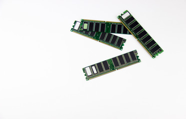 Details from the computer. RAM.