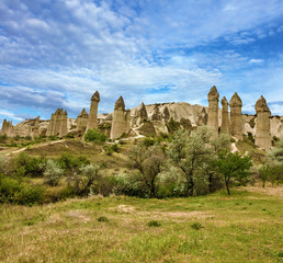 Fototapeta na wymiar Cappadocia, Anatolia, Turkey. Goreme national park.