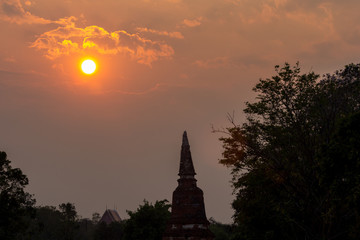 Obraz premium Sunset time evening and sky background