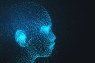 Cyberspace and science concept