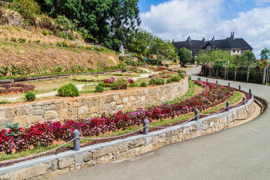 Garden of Adisham monastery near Haputale, Sri Lanka